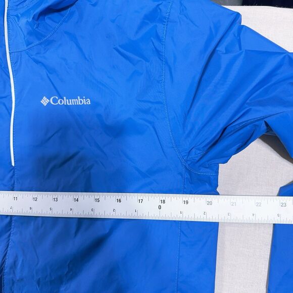 Columbia Youth Boys Timber Pointe II Blue Omni-Tech Waterproof Jacket XL 18 20 - Picture 8 of 8